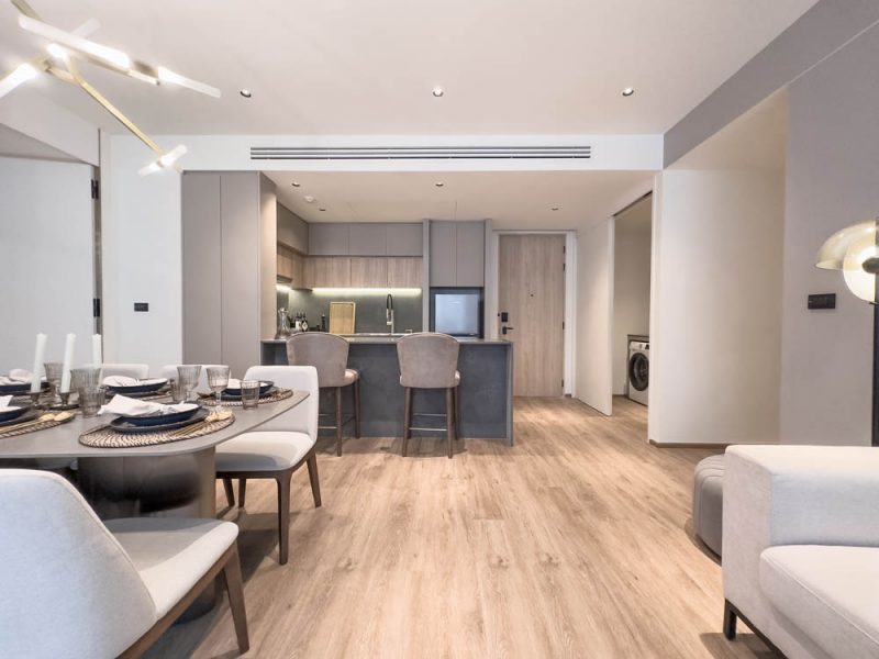 кухня в Layan Green Park кухня в Layan Green Park