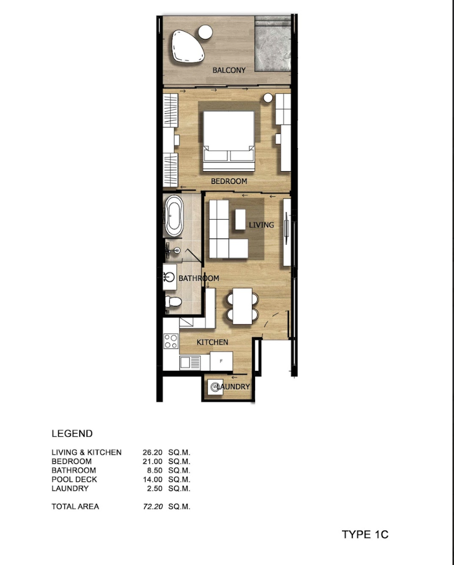 Bright Phuket люкс 1 bedroom