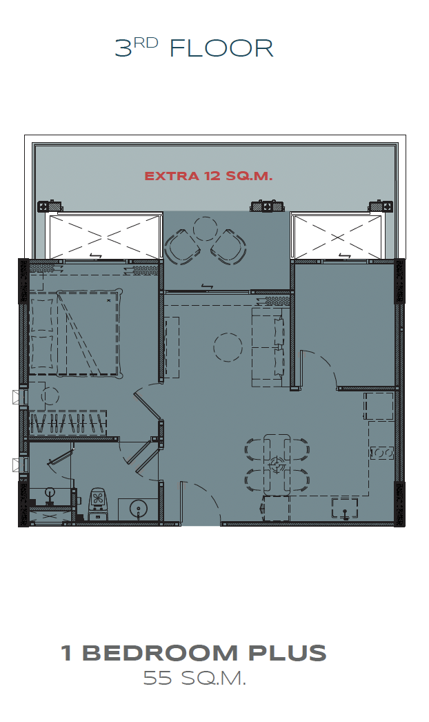 1 bedroom plus Title